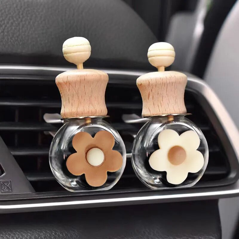 车载出风口香水空瓶分装瓶可自加汽车香薰精油挥发扩香自装小瓶子