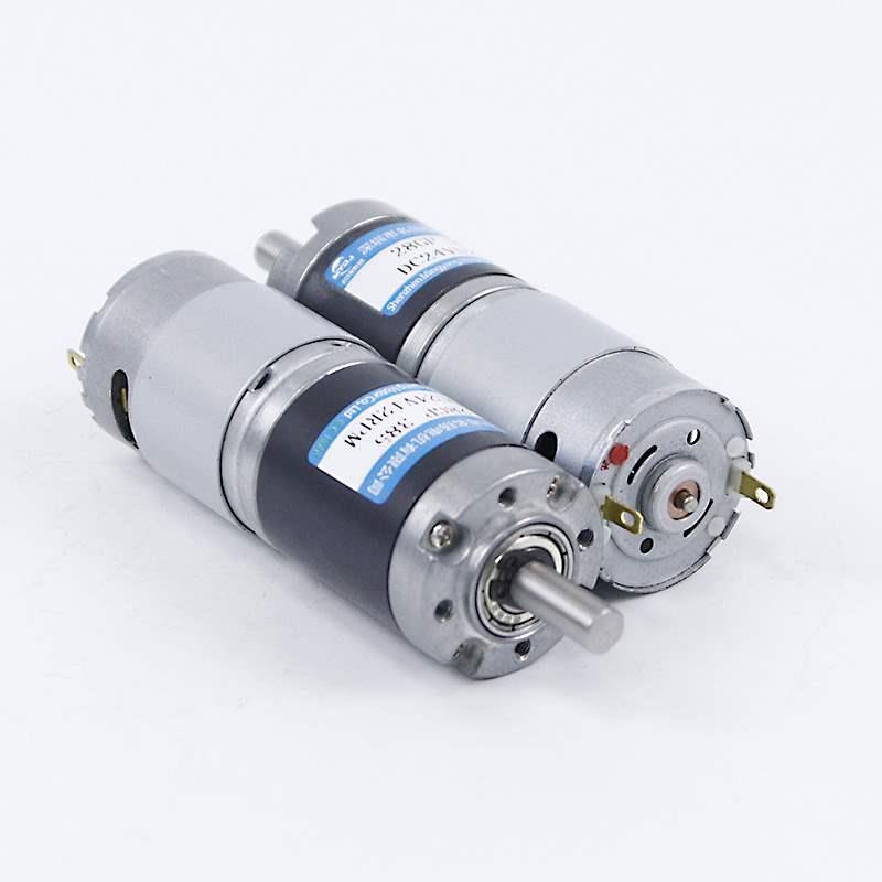 微型直流减速电机12v24v电动机28mm-385行星齿轮低速慢速马达小