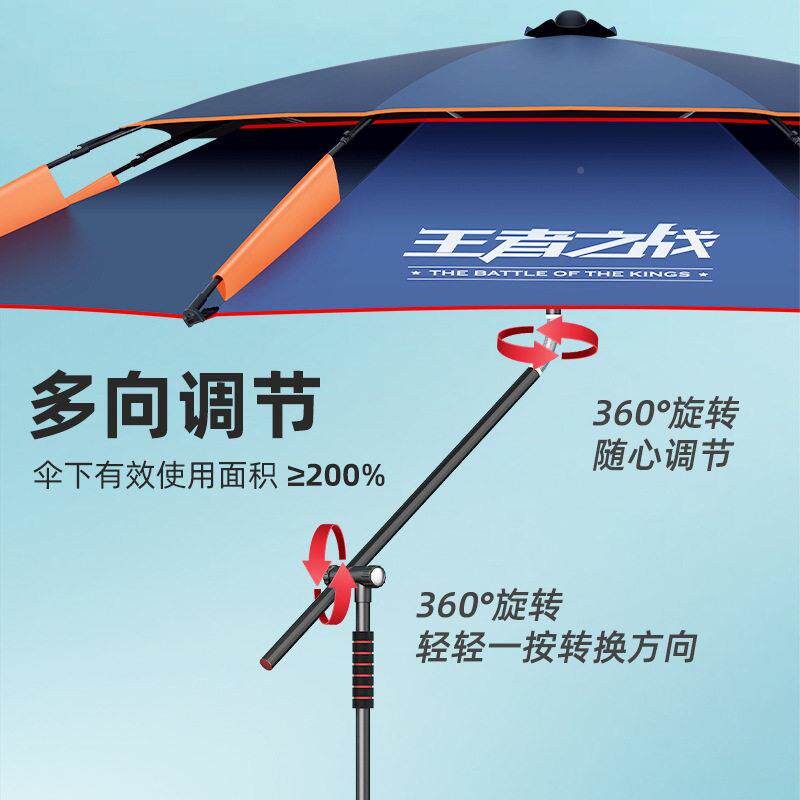 杖伞防晒防钓鱼万向雨大钓伞拐垂钓大雨伞户外伞专MJ0620用遮阳伞