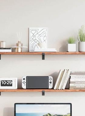 墙木墙实上置物架卧室一42519字隔板壁挂架客厅书面装饰层板收纳