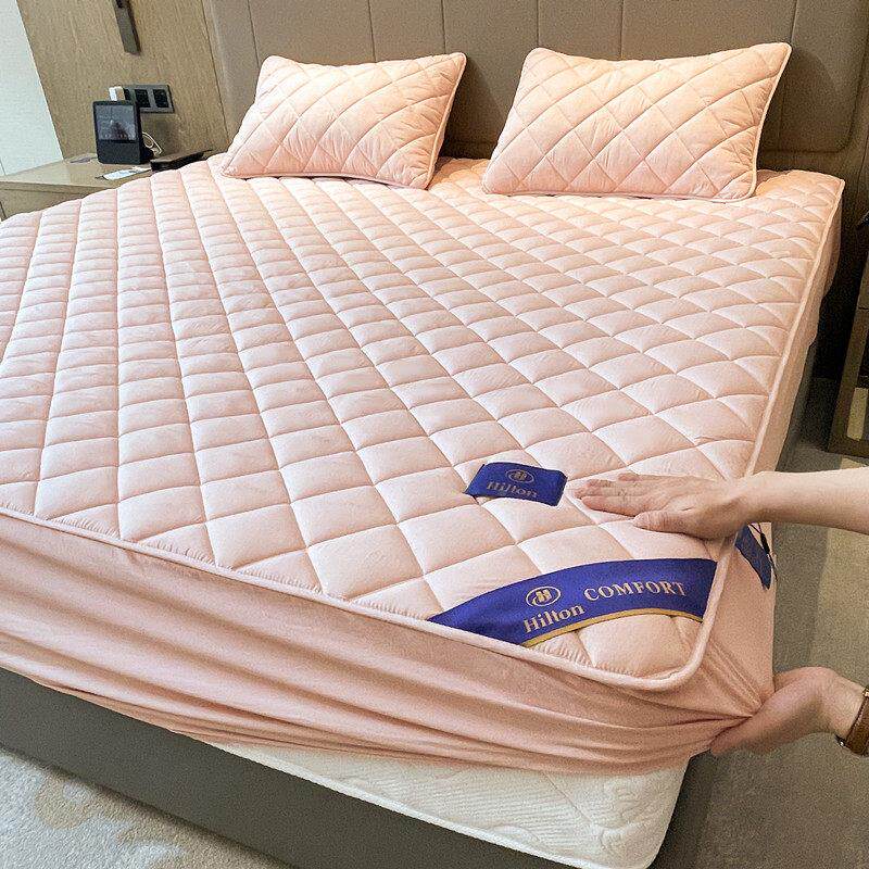 床笠罩夹棉加厚床罩98564895床垫纯护套防尘全棉保尘防滑乳胶高灰