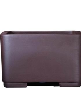 大号砂花盆方形老种树盆中国风客厅四透桩气PGL正方形树桩盆栽花