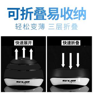 gub自安行车骑行头盔女便携式 叠公路通勤备男平衡车折叠头盔 折装