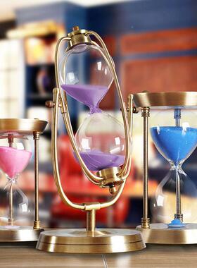 北欧金色时间沙漏金属摆餐小桌电视柜客厅轻FVY奢in装s家居软件饰