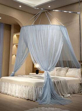 A类XH32736安装大圆家顶免蚊吊顶帐支架用卧室公主风床幔落地拼接