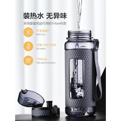 运动塑水杯子男士耐高温2025新上款学容生大5046量茶料夏天便携健