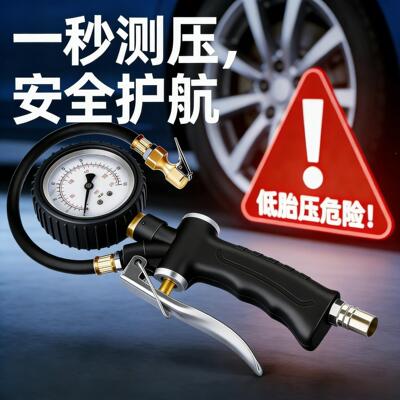 多功能胎压表气压表高监器精度带充气汽车轮头胎测TYB-01压测数显