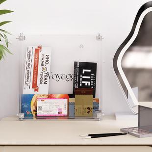 桌面名票据收纳盒小卡信片手账功能收集箱VPJ名片盒子明展会多片