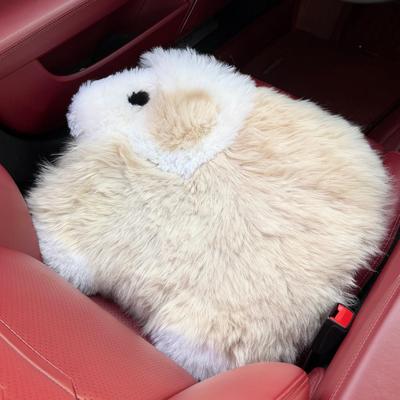 卡冬季羊毛汽车坐车垫可爱毛绒座椅汽办公65981椅沙发座垫子保通