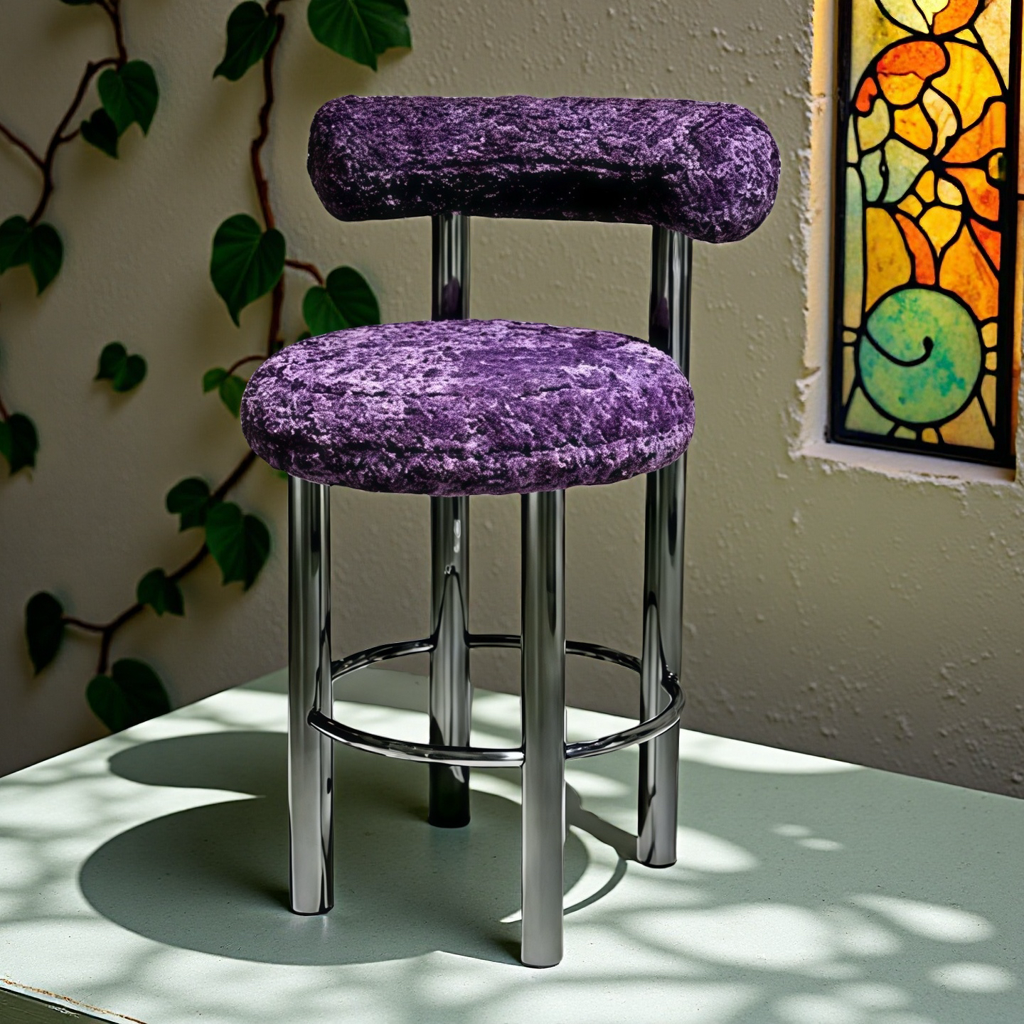 不锈钢吧台椅轻奢简约家用靠背高脚凳酒吧椅前台收银岛台吧高脚椅,住宅家具,家用高脚椅,淘宝优惠券,粉丝福利购,淘宝优惠卷