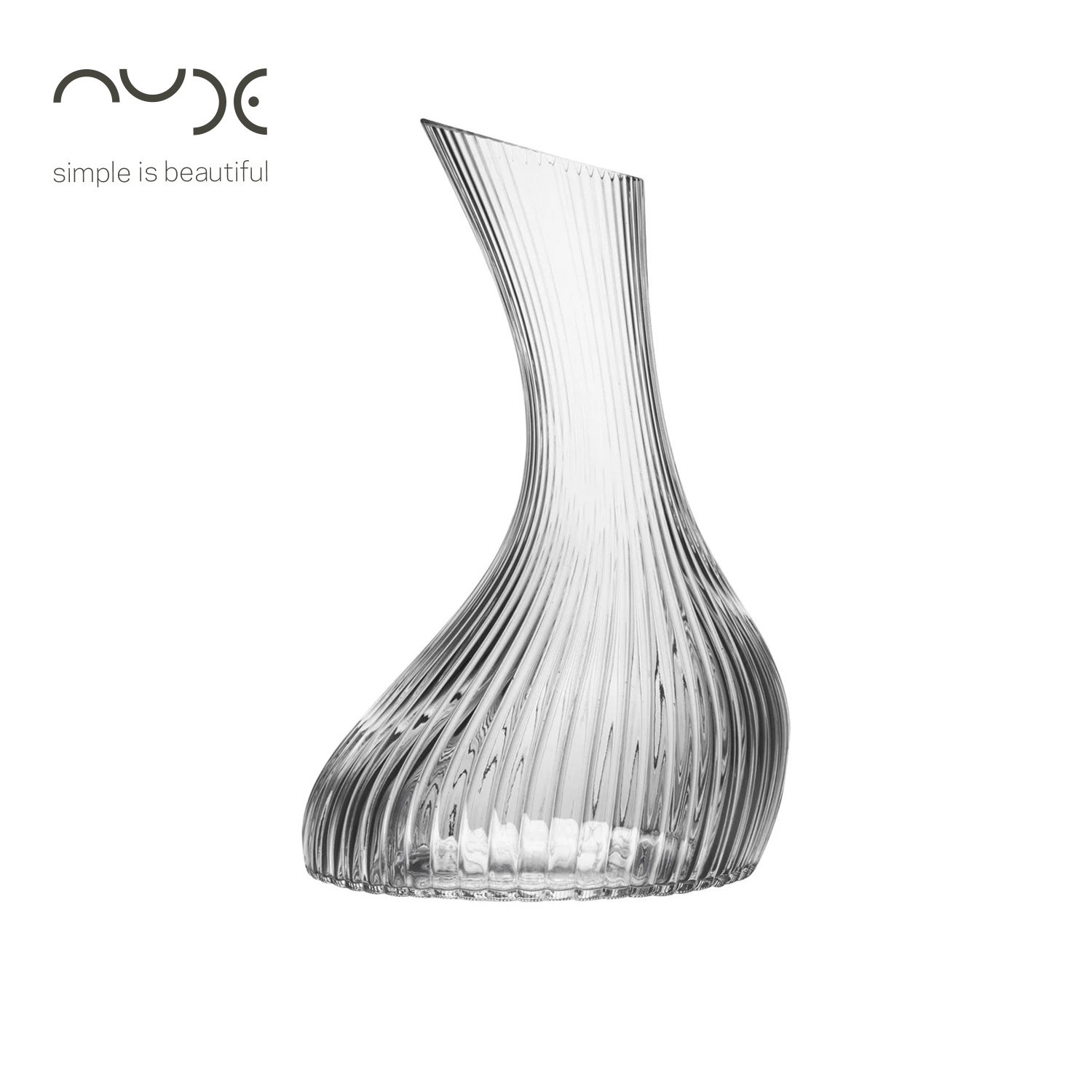 土耳其Nude进口Vini醒酒器水晶玻璃分酒壶轻奢家用创意纹理款酒壶