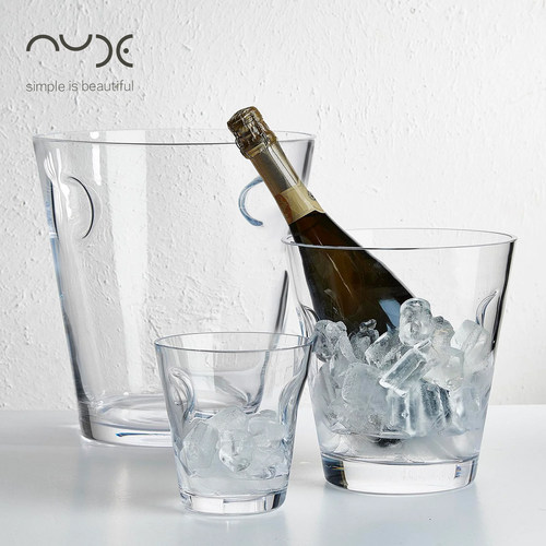 努德进口手工水晶玻璃酒具冰桶