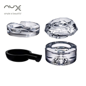 土耳其NUDE进口雪茄烟灰缸厚重水晶玻璃桌面装 饰摆件轻奢高档礼品