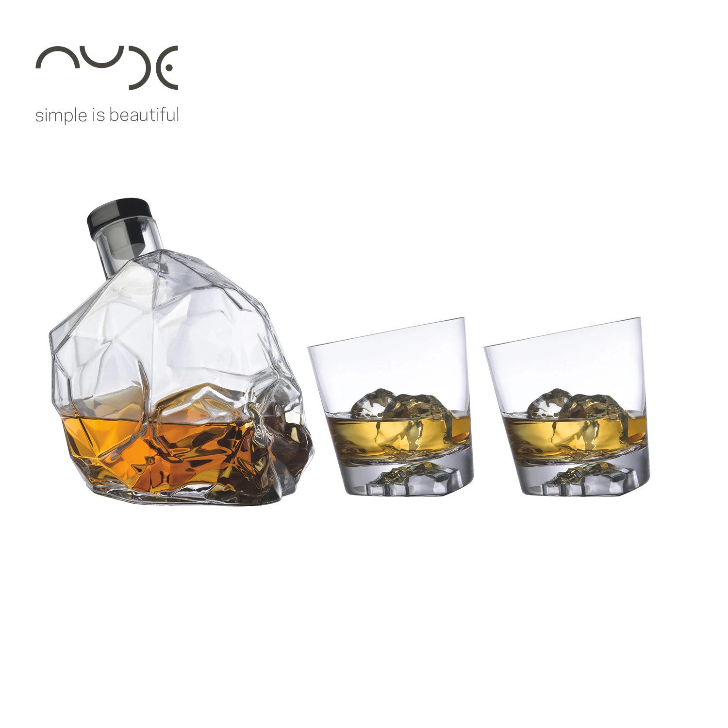 土耳其Nude进口Memento Mori威士忌酒杯酒樽套装水晶玻璃手工酒具,餐饮具,洋酒/威士忌杯,淘宝优惠券,粉丝福利购,淘宝优惠卷