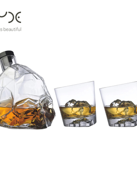土耳其Nude进口Memento Mori威士忌酒杯酒樽套装水晶玻璃手工酒具