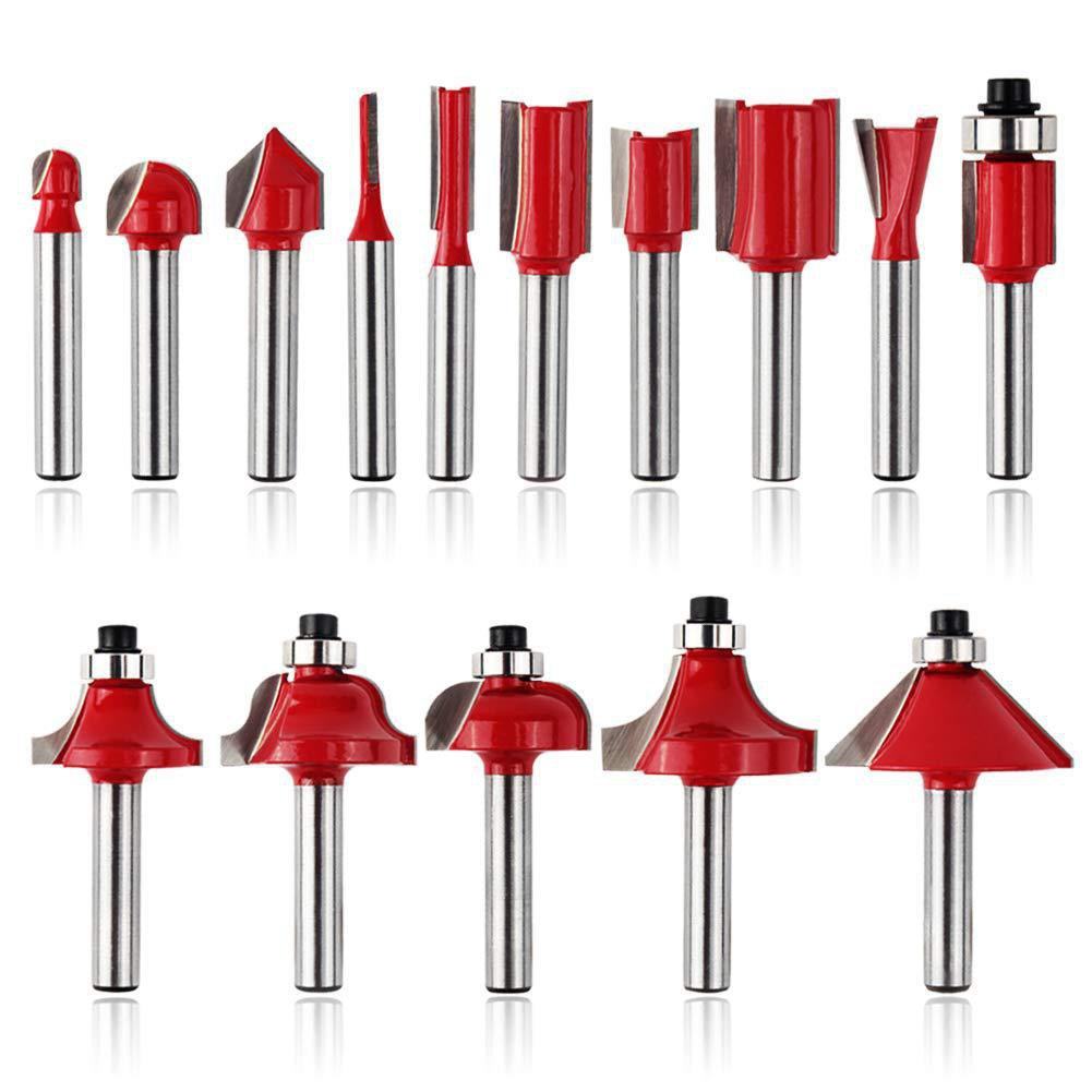 快速发货15件套装木工铣刀雕刻机电木铣修边机用刀头刀.具开槽花,五金/工具,封边机,淘宝优惠券,粉丝福利购,淘宝优惠卷