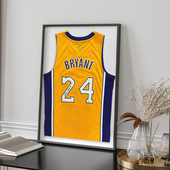 篮球足球球衣装 裱展示相框球星球衣收藏相框多色可选支持尺寸定制