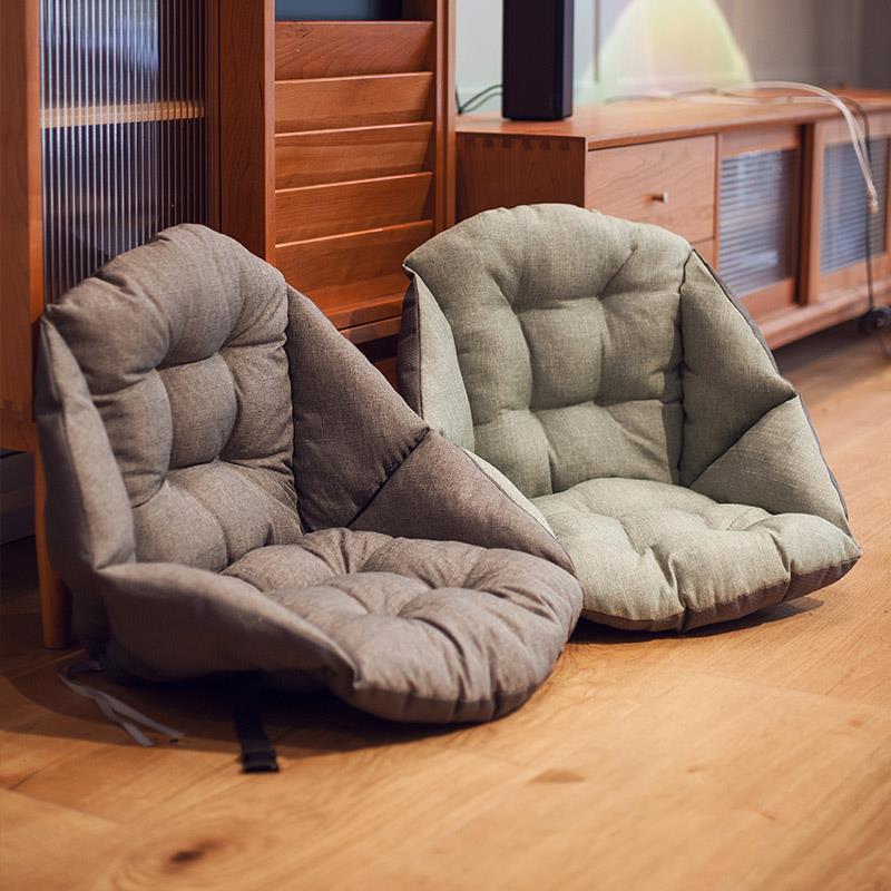 坐垫靠背一体靠垫办公室久坐座垫宿舍学生椅子座椅护腰椅垫子屁垫