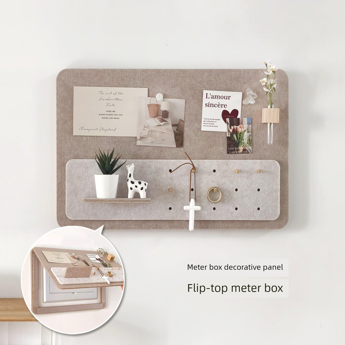 不打孔、不损坏墙面入口表箱盖挂画架毡板