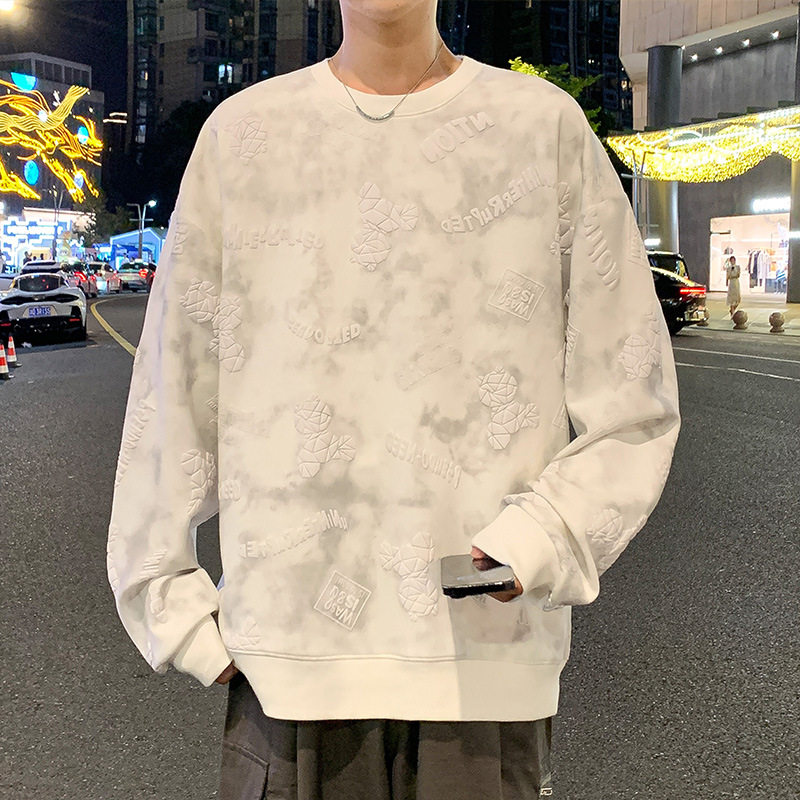 卫衣男士春秋季新款宽松青少年慵懒风潮流圆领卫衣休闲百搭打底衫