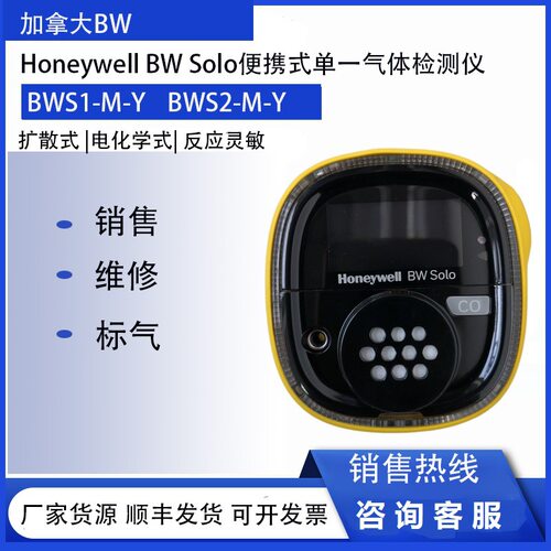 霍尼韦尔BWHoneywellBWSolo一氧化碳检测仪BWS2-M-Y电池等报警器