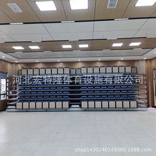 体育场观众伸缩看台学校 后置前置翻板软包座椅 音乐厅座椅看台椅