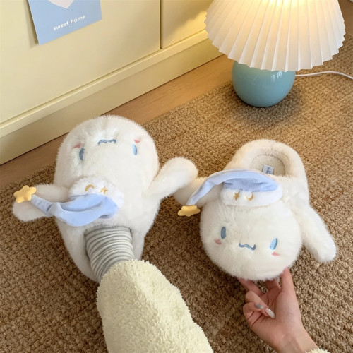正版三丽鸥玉桂狗棉拖鞋毛绒