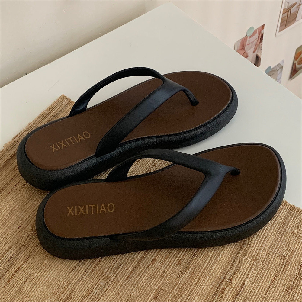 细细条平底夹脚凉拖鞋ins夏季女士时尚外穿防滑高级感拼色人字拖,居家布艺,居家凉拖/凉鞋,淘宝优惠券,粉丝福利购,淘宝优惠卷