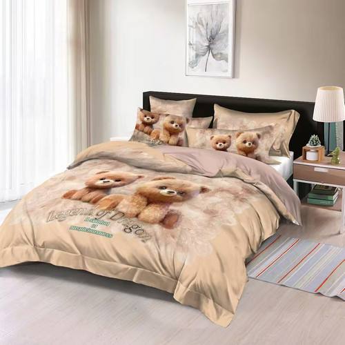 奇益峰-天丝磨毛数码印花四件套SJT6001【甜甜圈】