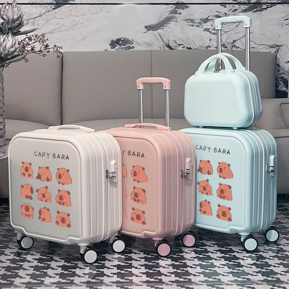 卡皮巴拉儿童可坐卡通登机行李箱