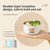 Ward百汇304不锈钢清脆汤碗小学生定量外卖饭盒春游水果饭盒