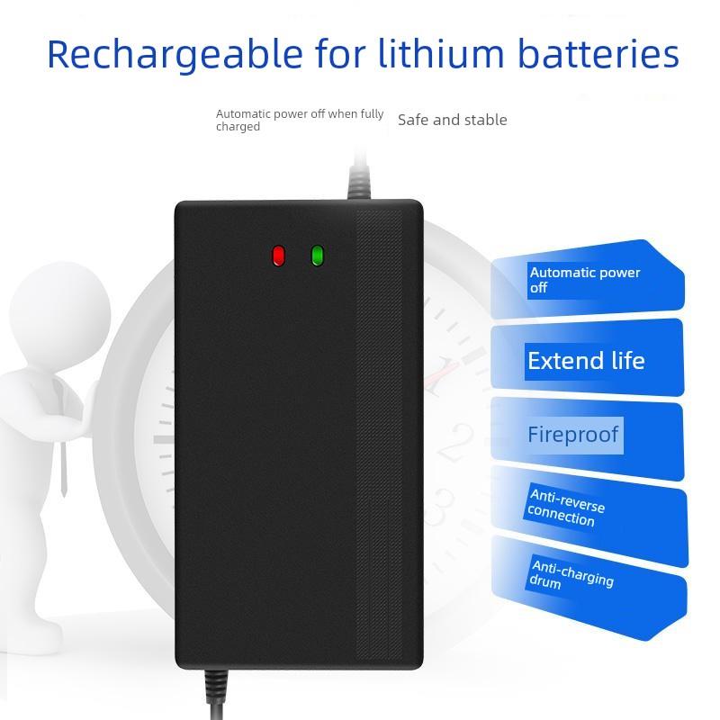 快充锂电池电瓶充电器三元19串79.8v2A8A10A79.8v60V大功率锂电