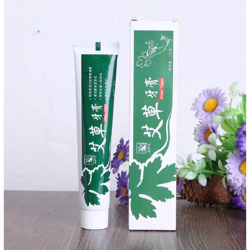 艾草牙膏五月午蕲艾精油牙膏仁南京植物清香牙膏同蕲春仁堂120克