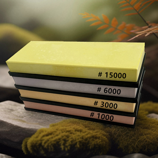 厨房大块浇筑磨刀石白刚玉镜面磨刀石剃刀砥石超细女小白简单款