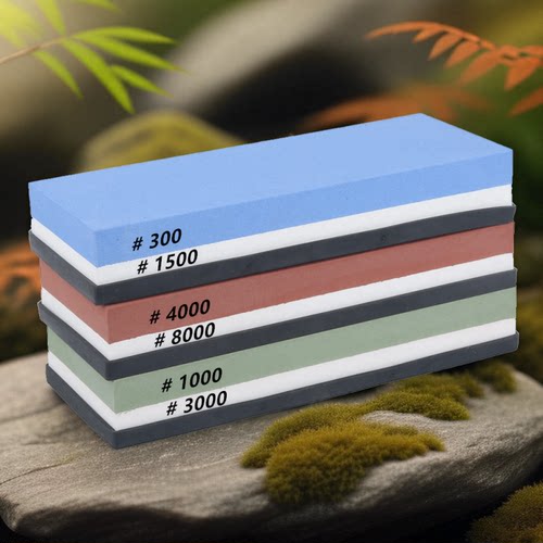 磨刀神器双面磨刀石专业油石100目至13000目粗磨精磨镜面送底座