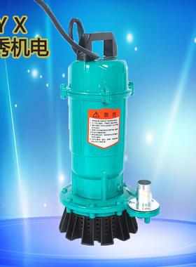 家用大流量潜水泵750瓦高扬程地下室排污泵220V小型不锈钢清水泵