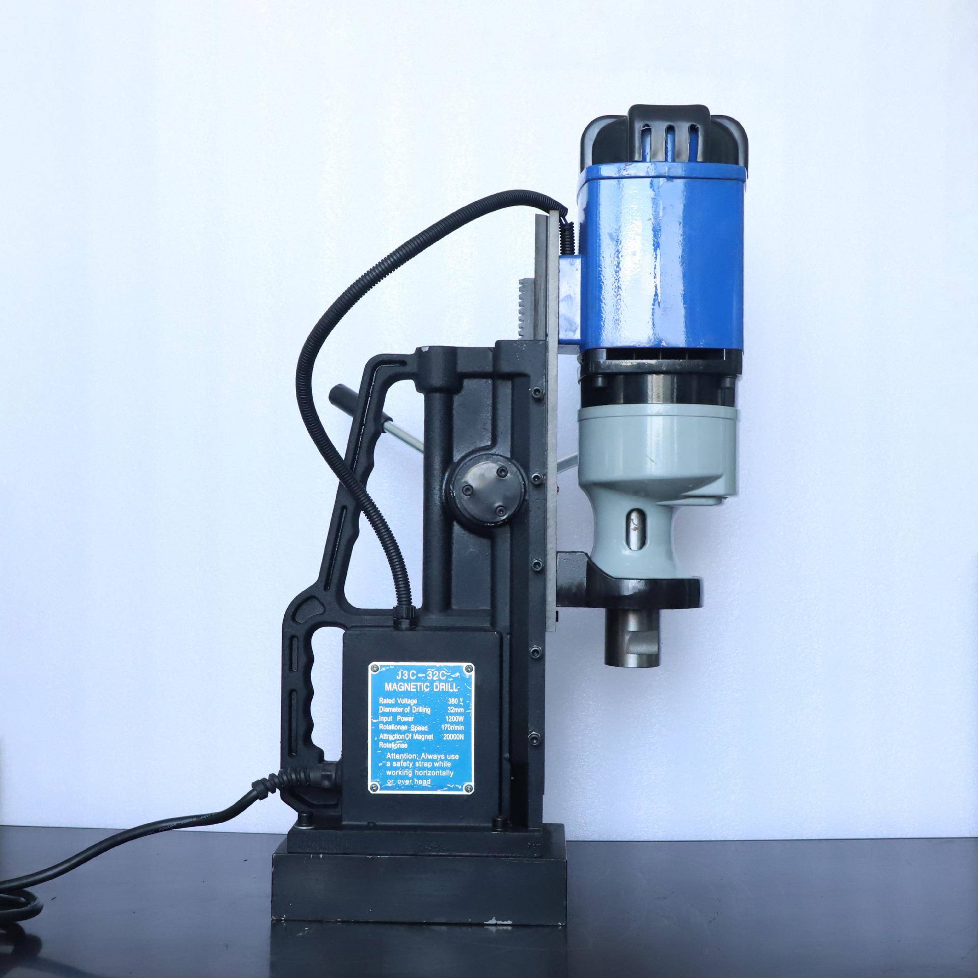J3C-49S工业级磁座钻机吸铁攻丝磁力钻调速正反转取芯空心钻孔磁