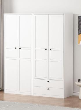 带抽屉柜铁艺衣柜家用简易组装出租房用经济型小户型简约组合衣柜