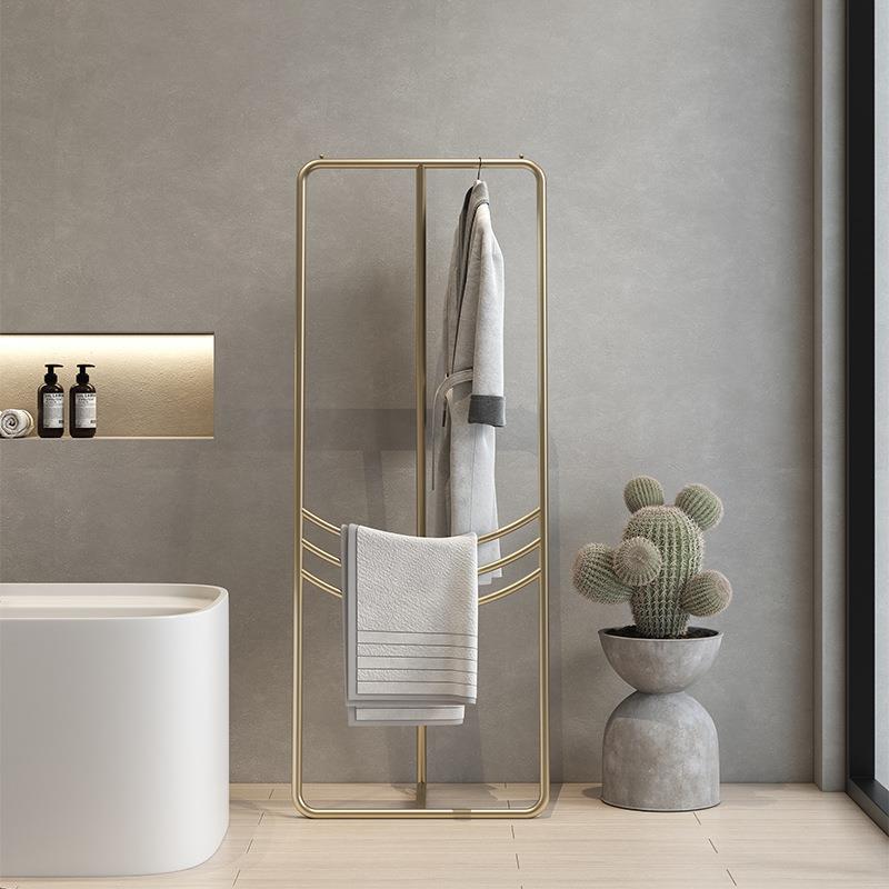 卧室衣帽架家用立式落地挂衣架设计款卧室置衣架简约客厅收纳衣架