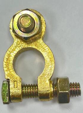 汽货车电瓶桩头卡子纯铜蓄电池接头线端子连接夹头子柱加厚124V伏