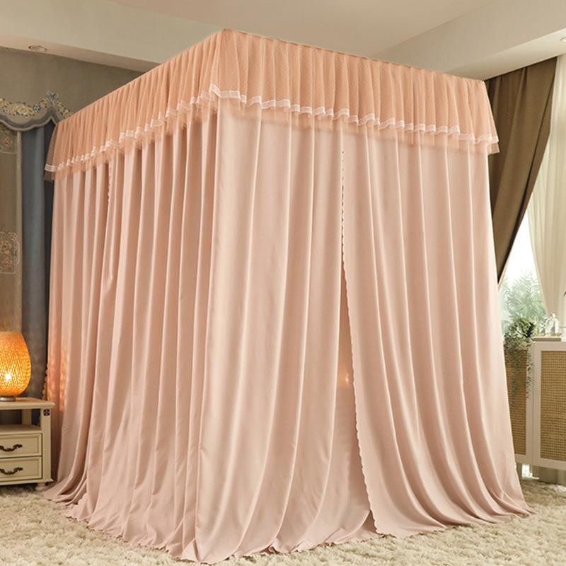 5ZV75ZV7A类遮光防尘蚊帐全底三开门双层儿童防摔宝宝防掉床