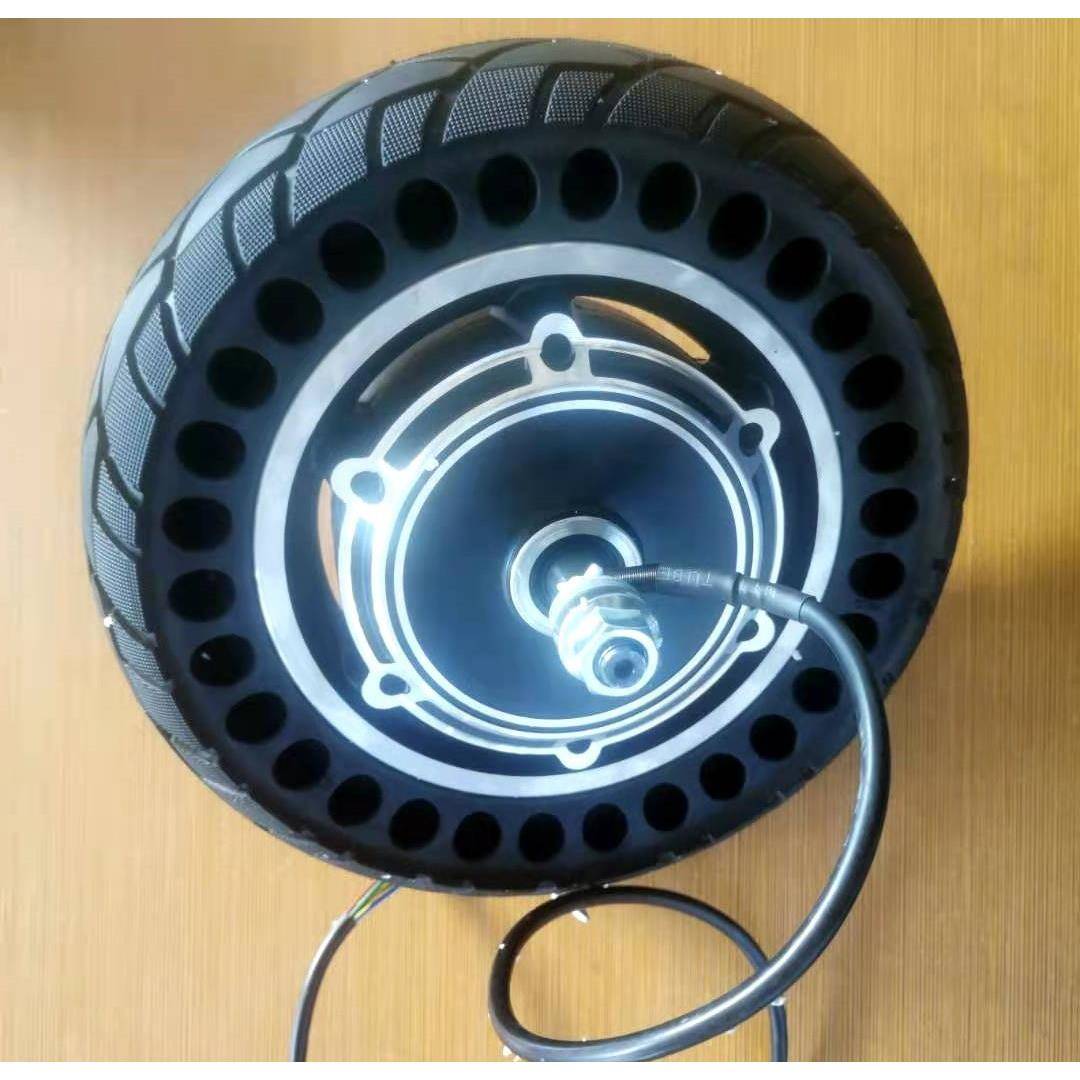 10寸滑板车电机共享滑板车实心胎碟刹350w