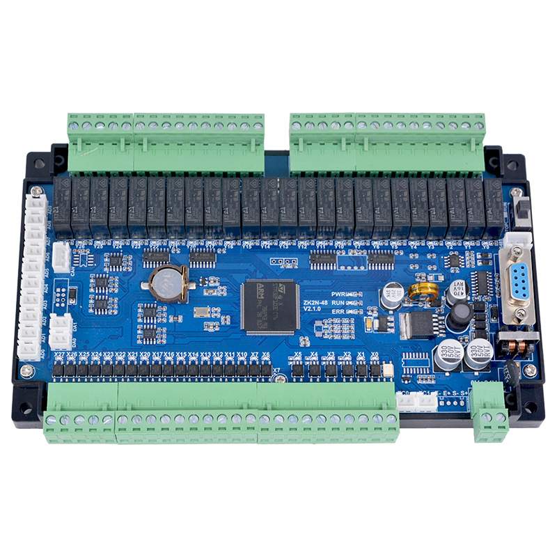 领控PLC工控板ZK2N-48MR MT10AD2DA兼容三凌菱FX2N控制器