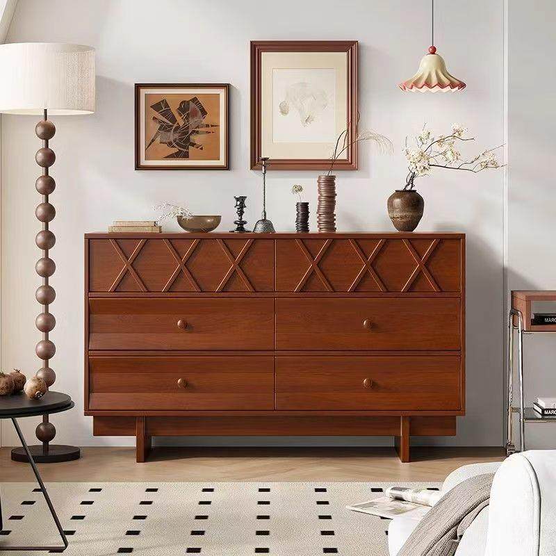 法式复古实木五斗柜客厅卧室收纳柜美式斗柜抽屉柜靠墙边柜床头柜,基础建材,脚轮/万向轮,淘宝优惠券,粉丝福利购,淘宝优惠卷