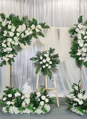 婚礼花排花花小清新新款套舞台挂花t台路引装饰插花节庆