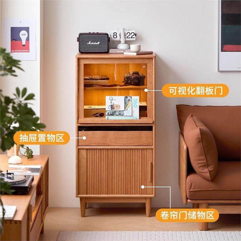 全实木矮书柜简约樱桃木电视边柜客厅玻璃门展示收纳斗柜沙发立柜,电子/电工,接线端子,淘宝优惠券,粉丝福利购,淘宝优惠卷