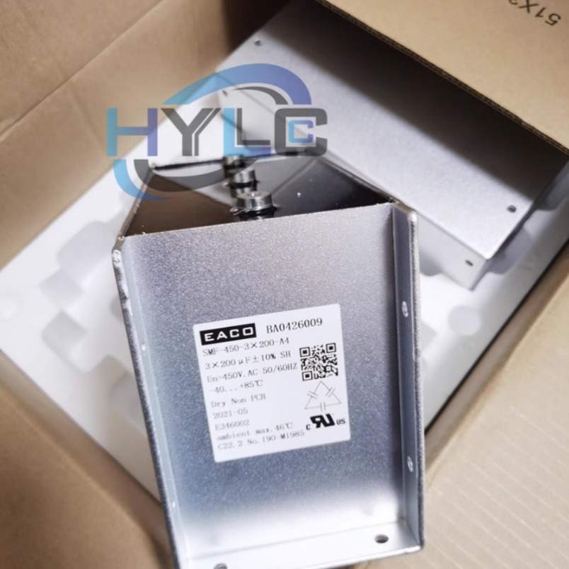 EACO三相滤波电容SMF-450-3X200-A4铝壳交流电容器450VAC 3X200UF