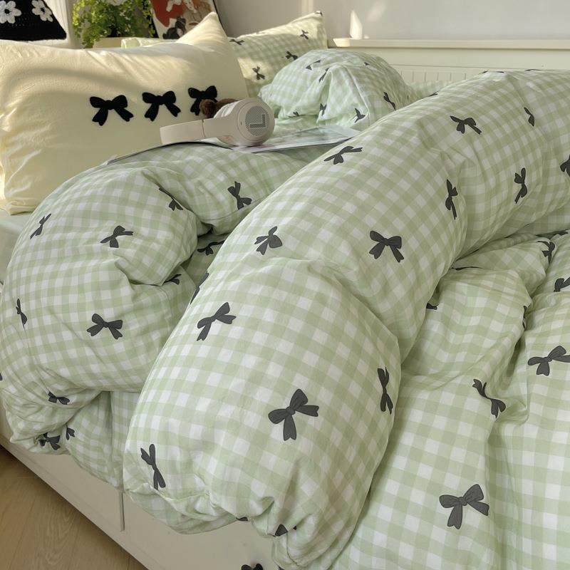 小清新纯棉水洗棉床上四件套100全棉毛巾绣床品被套床单人三件套4,电子/电工,接线端子,淘宝优惠券,粉丝福利购,淘宝优惠卷