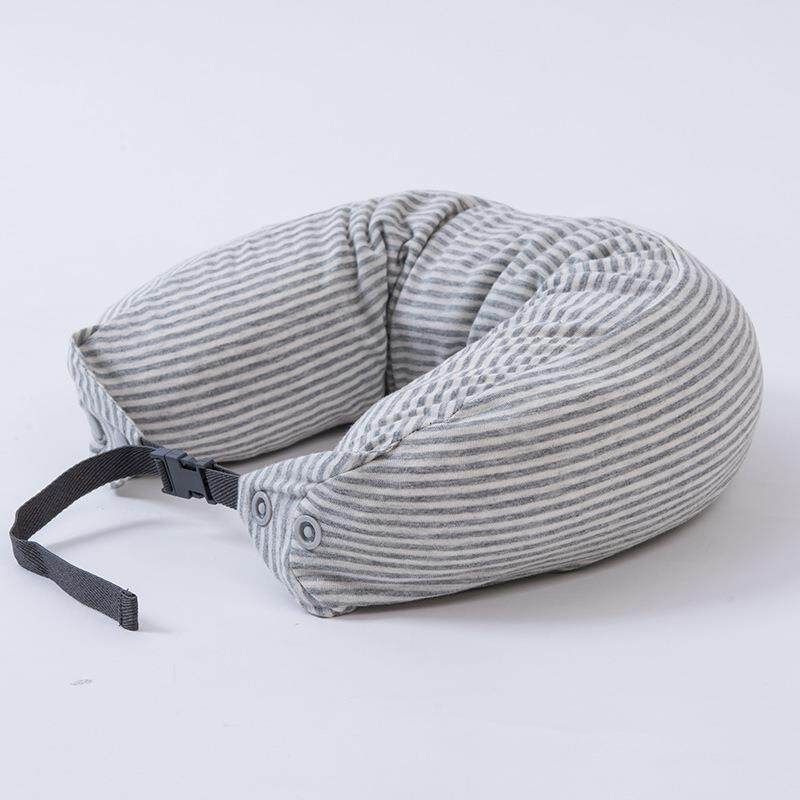 泰国天然乳胶颗粒U型枕旅行飞机抱枕多用午休护颈u形腰枕&