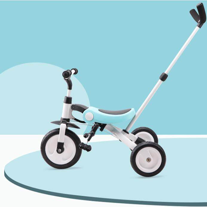 nadle/纳豆儿童三轮车手推车2-3-6岁自行车轻便折叠脚踏车儿童车